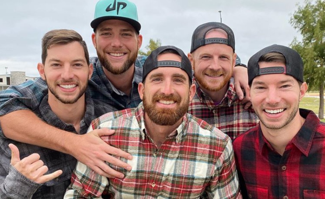 headshot of dude perfect group smiling